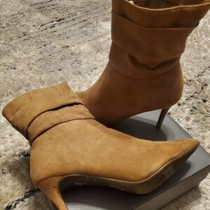 Marc Fisher Tan Ankle Booties